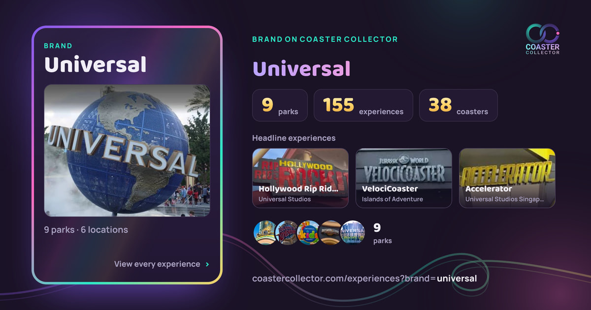 The card for Universal, as it appears where the link is posted