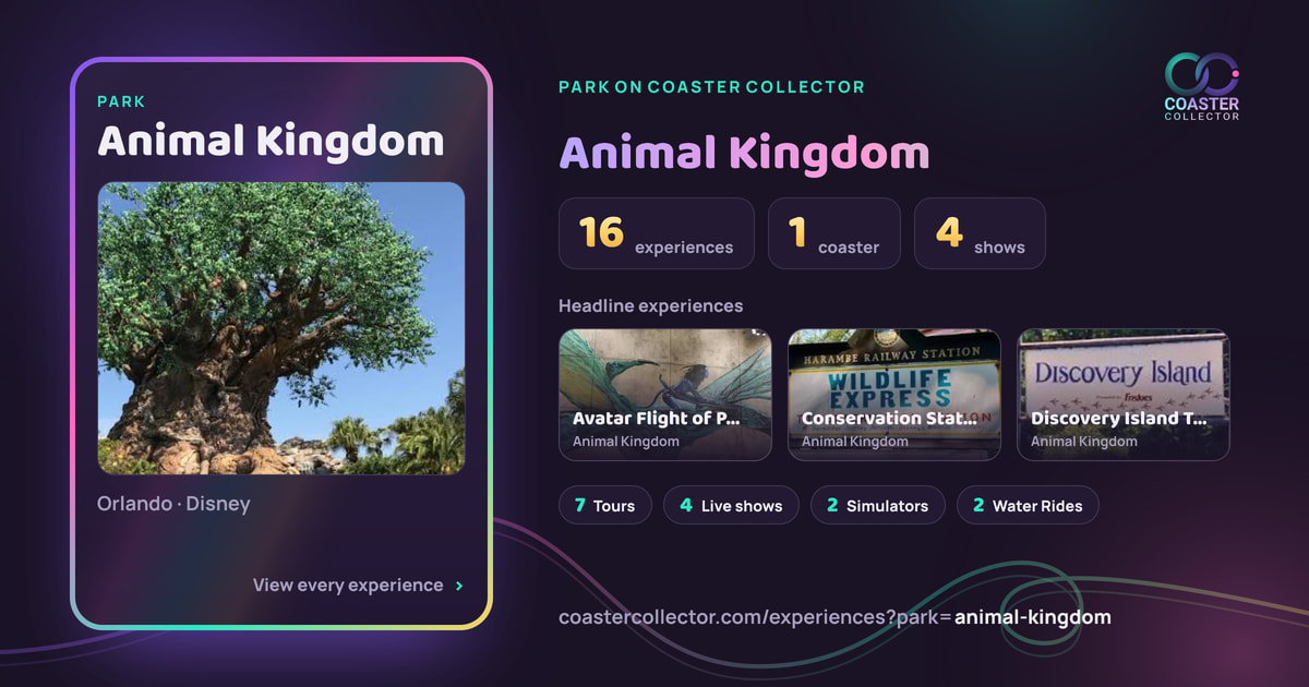 The card for Animal Kingdom, as it appears where the link is posted