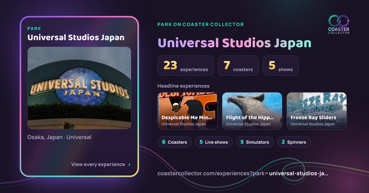 The card for Universal Studios Japan, as it appears where the link is posted