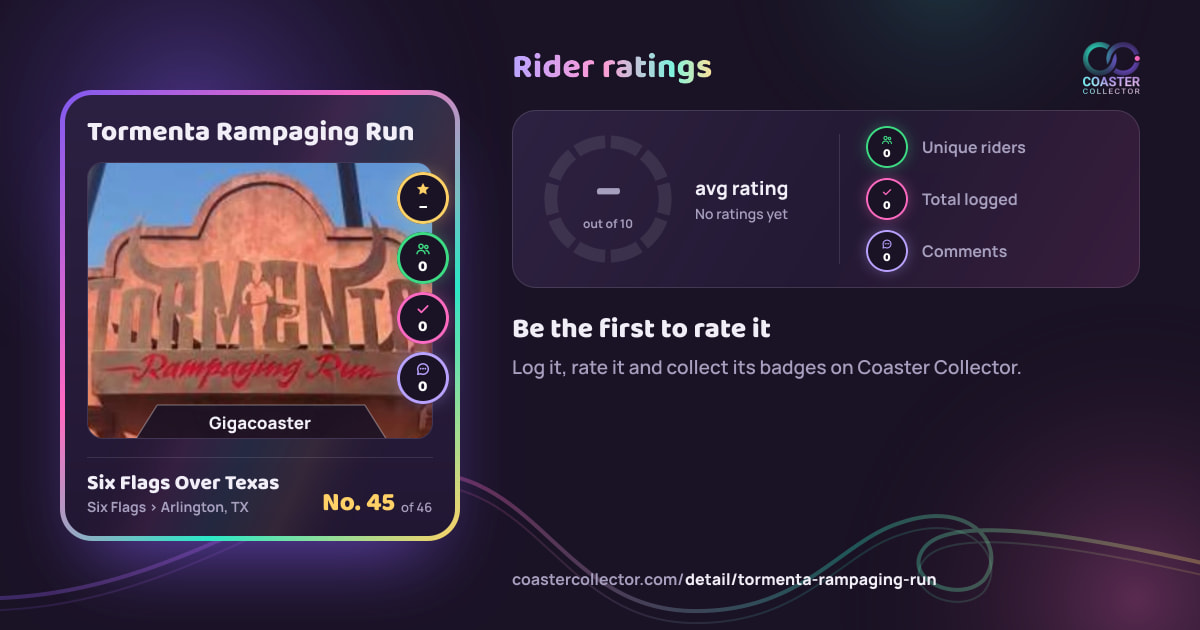 Tormenta Rampaging Run’s card and rider ratings, as they appear where the link is posted